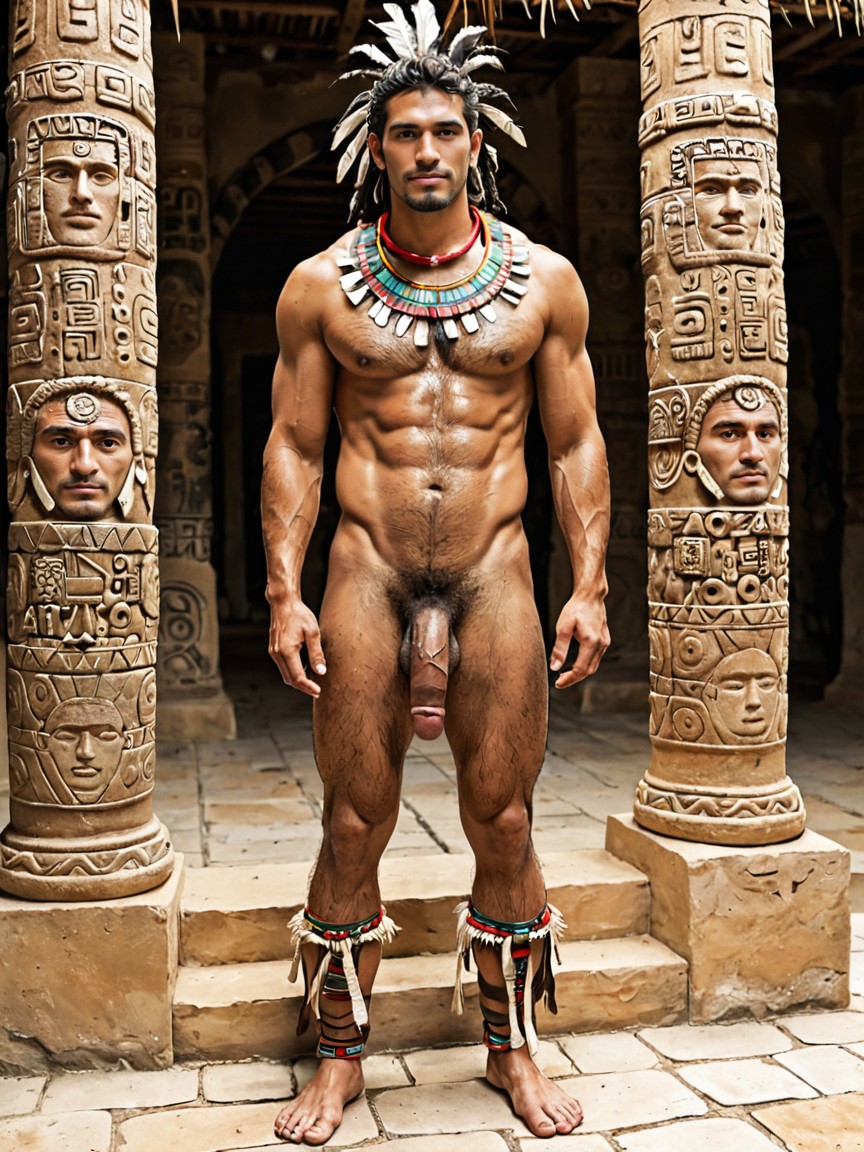 Full Body, Densely Hairy Chest, Uhd AI Gay Porn