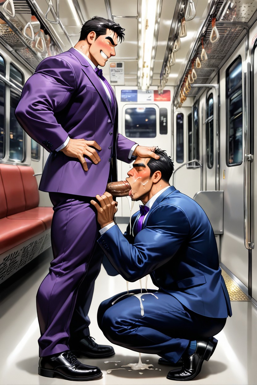 Squatting, Male, Clothed Each Other AI Gay Porn