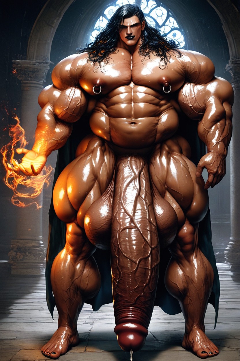 Beautiful Professional Makeup, Fantasy Robes, Huge Bulky Muscles Porno gay IA