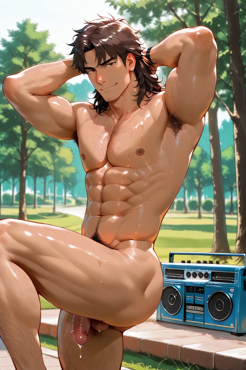 Dancing Pose, 18+, Male Face Only AI Gay Porn