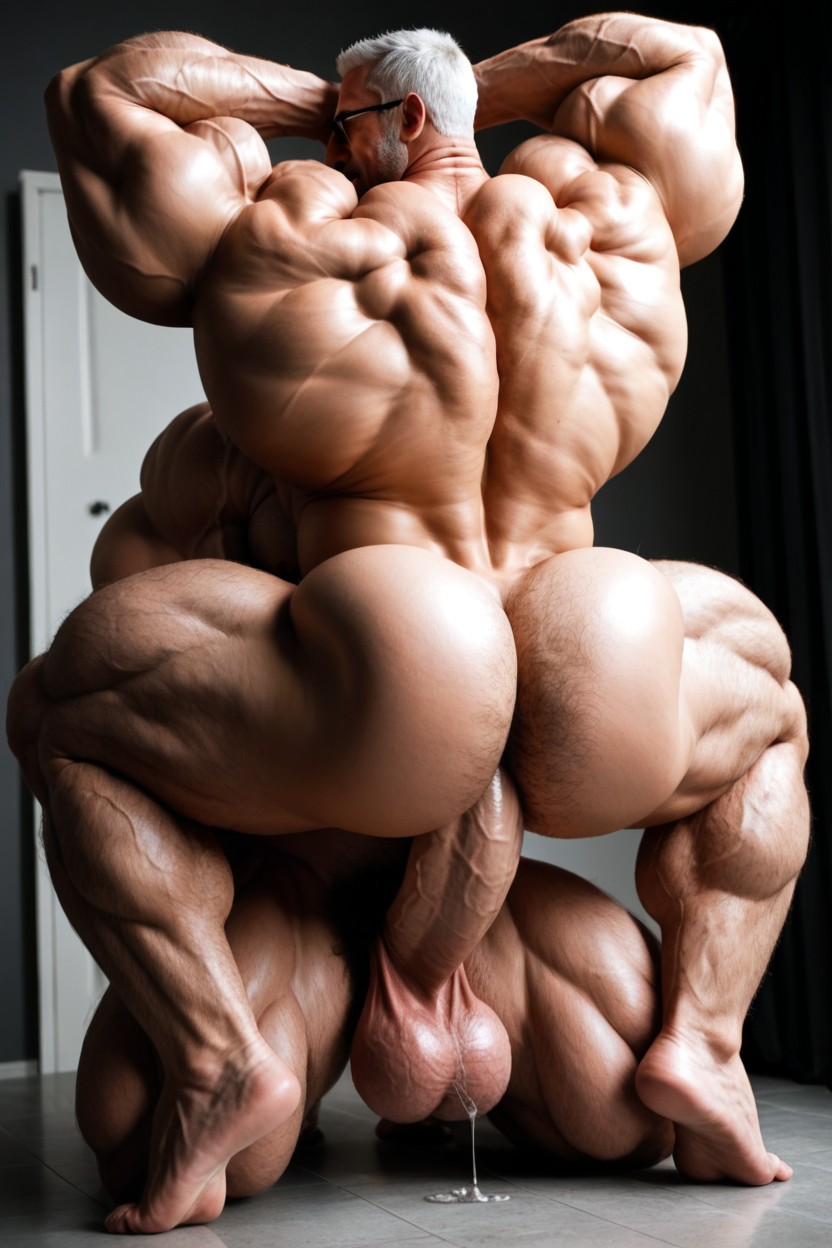 Hyper Puffy, Hyper Growth Hormone Muscles, Full Body AI Gay Porn