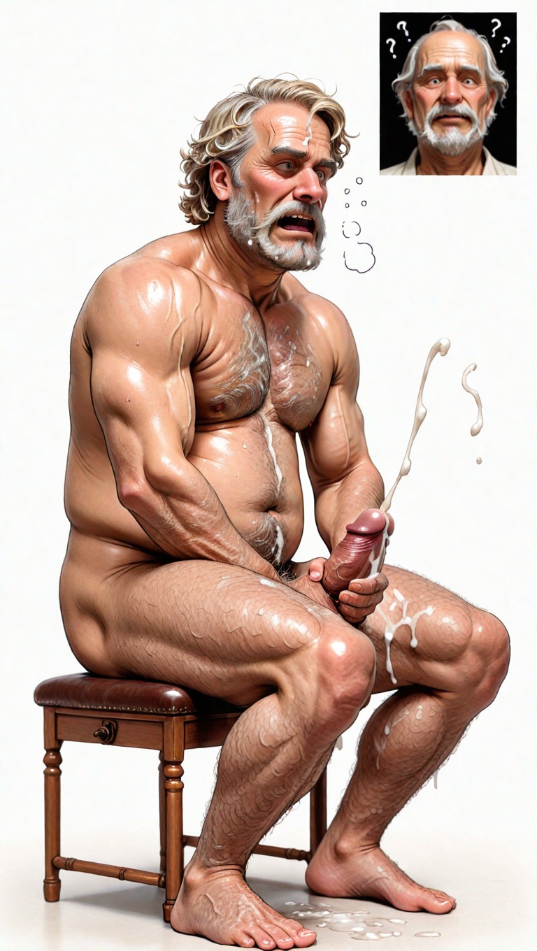 Beard, Full Body, Naked AI Gay Porn