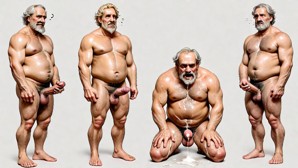 Blonde Hair, Curly, Old AI Gay Porn