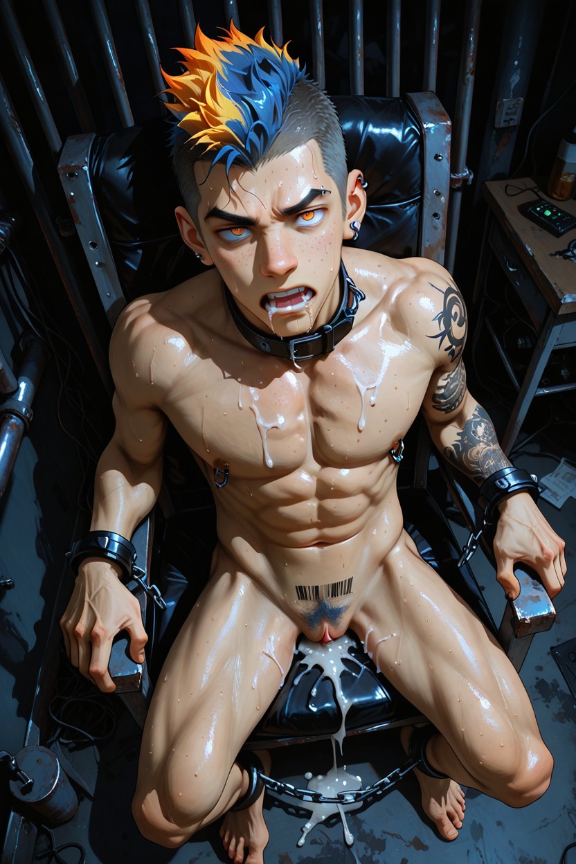 Dark Room, Shanty Town, Sweaty Spread Vagina AI Gay Porn