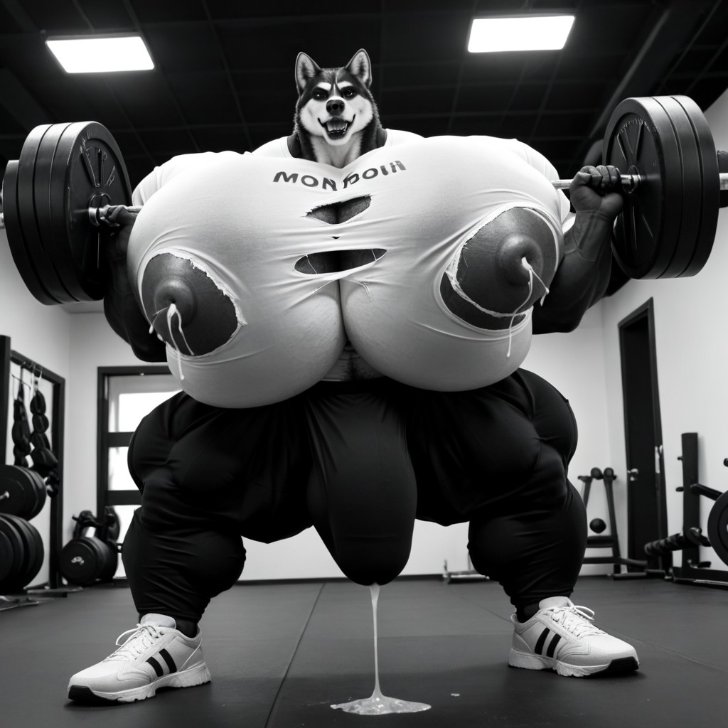 Bottom Up, 18+, Enormous Massive Muscles AI Gay Porn