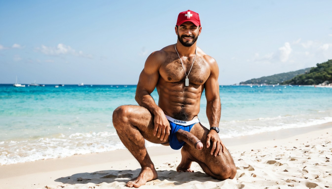 Very Tall, Professional Photo, Hyperrealistic Digital Portrait Porno gay IA