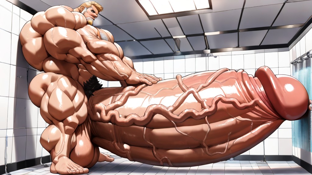 Impossibly Long And Thick Hyper Cock, Impossibly Huge Macro Cock, Giant Hyper Growth Macro Penis AI Gay Porn