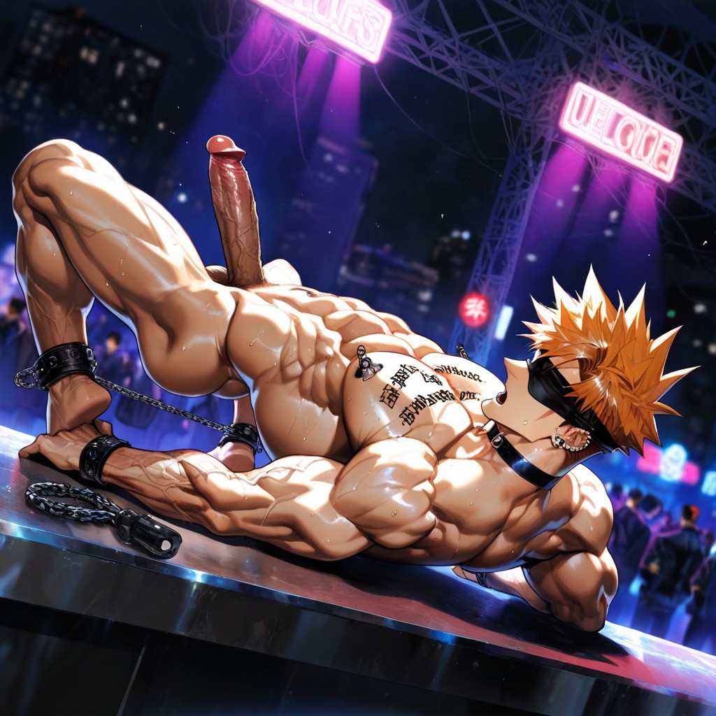 Dutch Angle, Lying On Back, Viewed From The Side AI Gay Porn