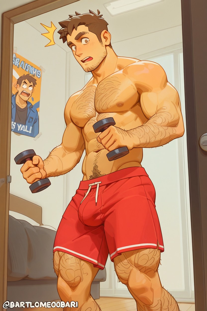 Side View, Caught, 18+ ゲイAIポルノ
