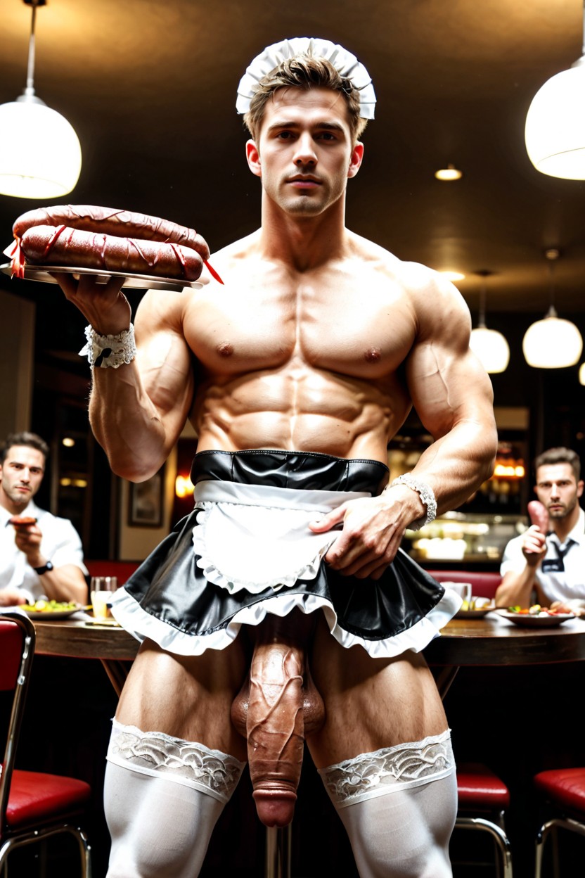 Defined Jawline, Fresh Haired Look, Defined Biceps AI Gay Porn