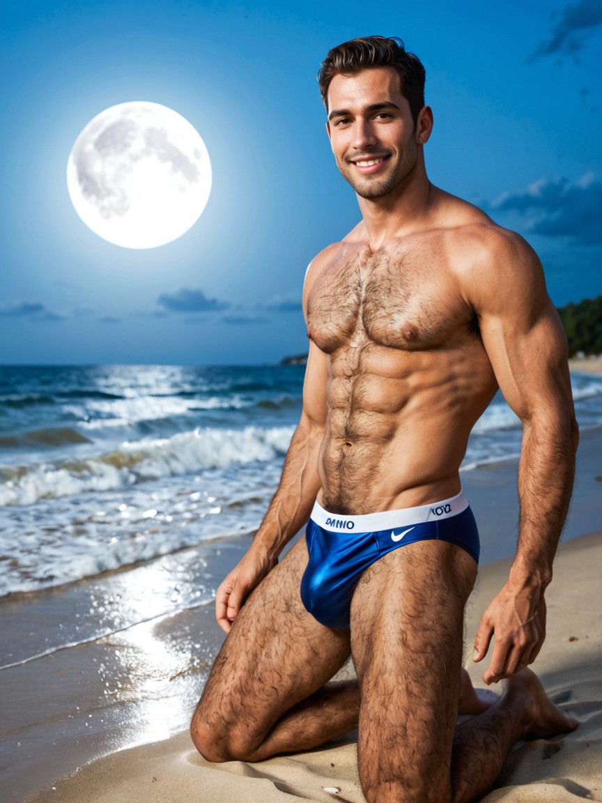 Night, Smiling, Armpits AI Gay Porn