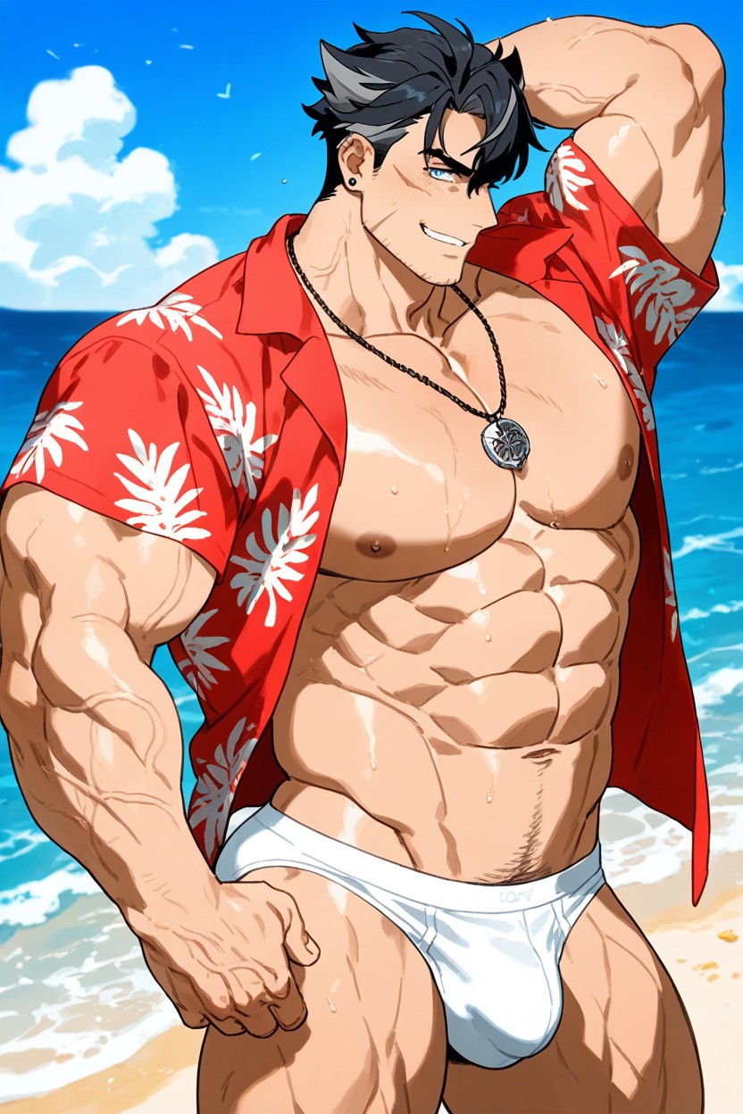 +, Naked, Bulge AI Gay Porn