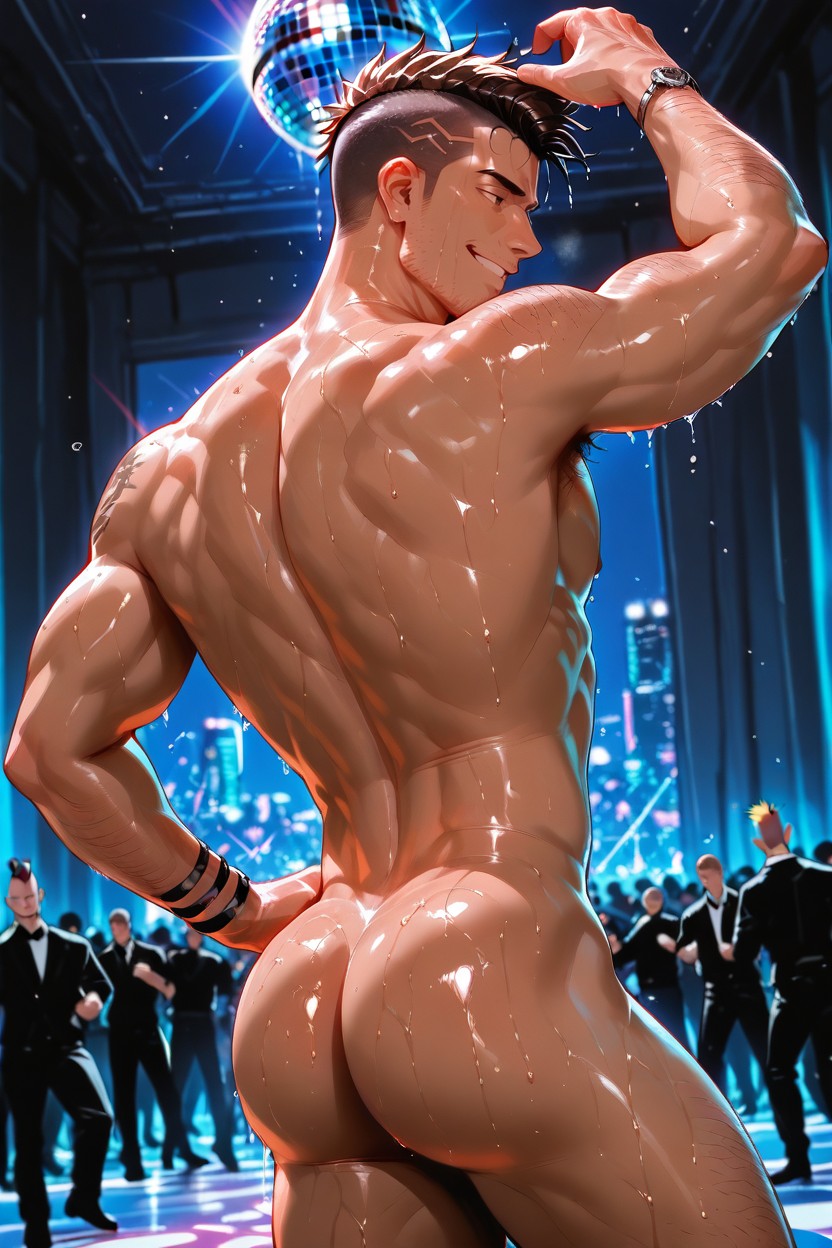 Male Head Only, Solo, Disco Porno gay IA