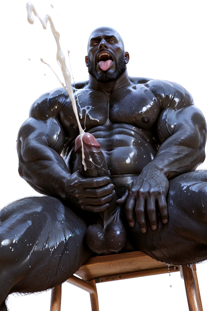 Midnight Black Face, Oversized Muscle, Extreme Public Hair Porno gay IA