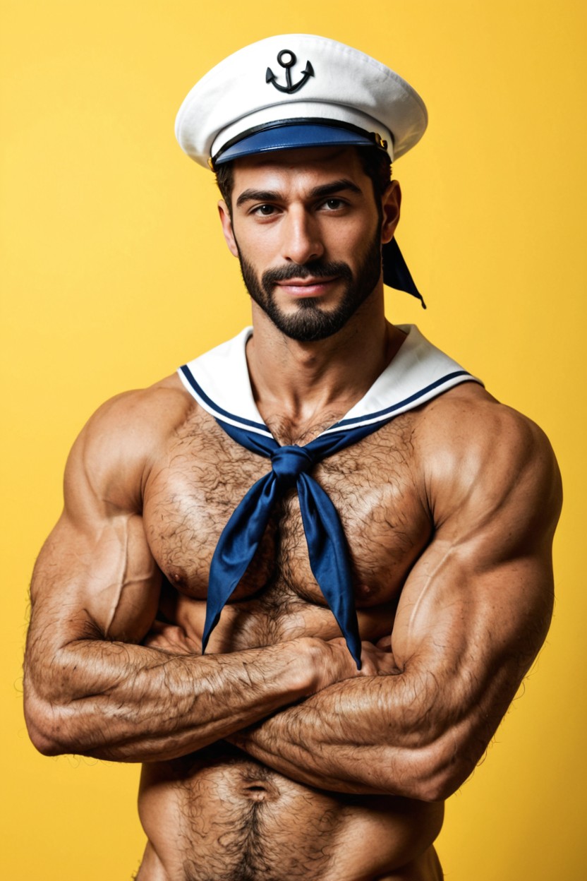 Sailor, Enormous Penis, Very Tall AI Gay Porn