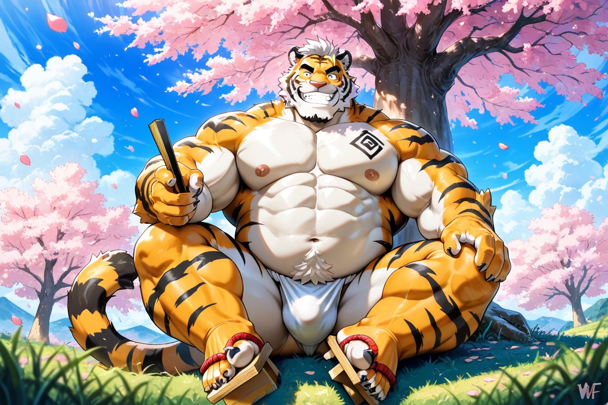 Geta, Looking Upward, Tiger AI Gay Porn