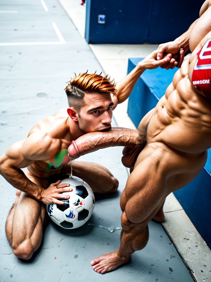 Cock Taller And Thicker Than His Whole Body, Clearly Distinct Seperate Bodies, Licking Cock Porno gay IA