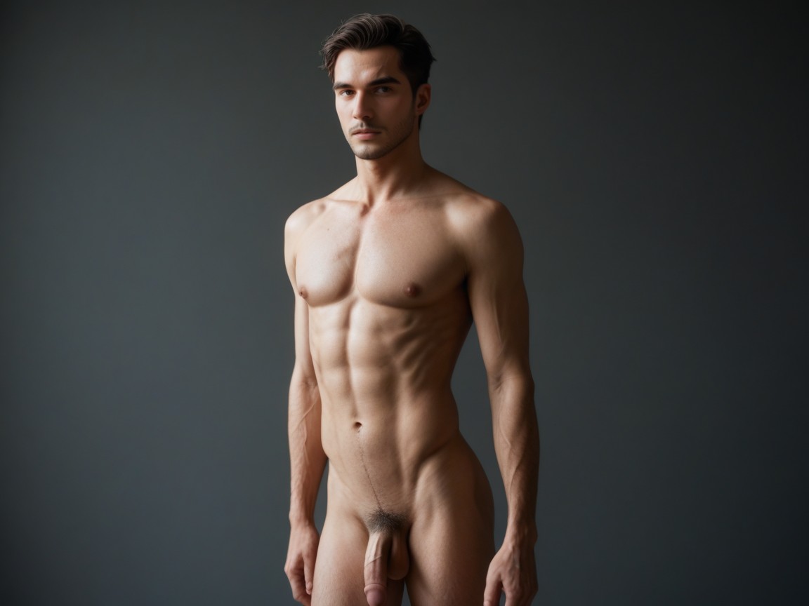 Fragile Body, Ribs Visible, 18+ Porno IA Gay