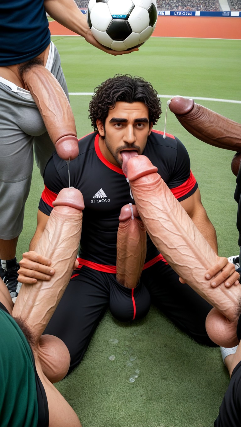Helping Hand, Hands Cupping Massive Balls, Clear Translucent Precum AI Gay Porn