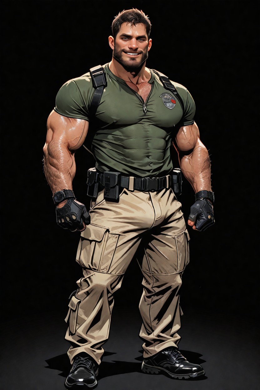 Black Military Shoes, Hdr, Simple Black Background AI Gay Porn
