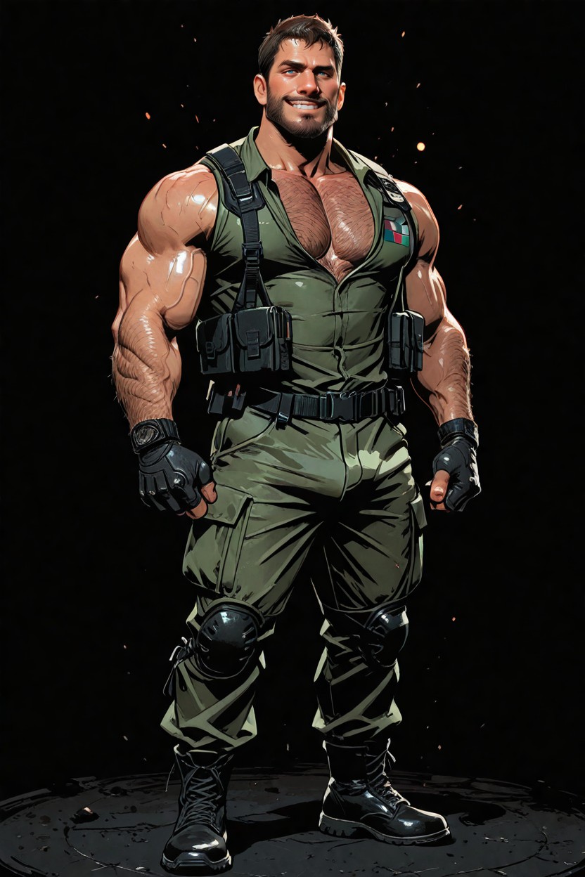 Full Body, Body Hair, Black Boots AI Gay Porn