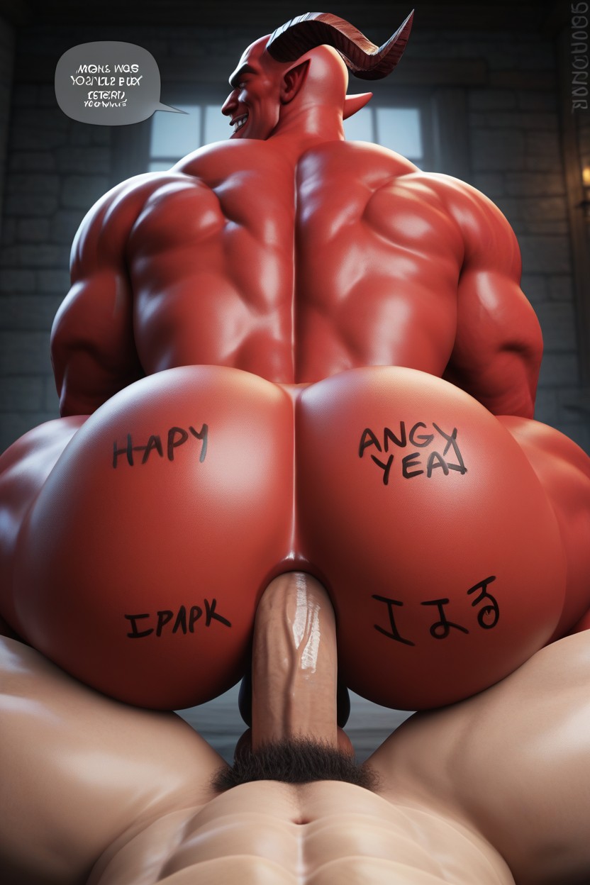 Pov, Muscular, Speech Bubble AI Gay Porn