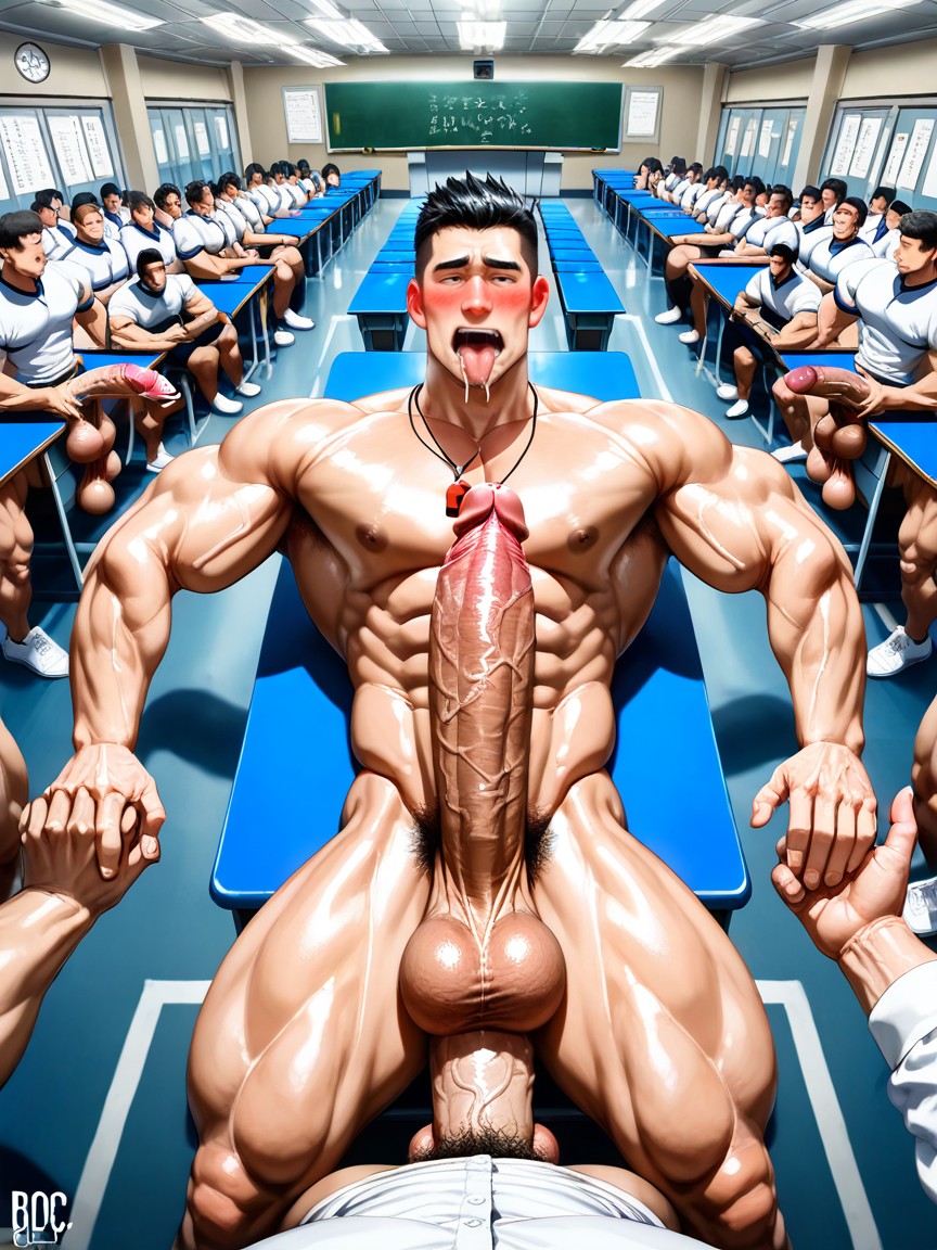 Erect Mega Bulge, Detailed, Keishin Kondou Yoshinori Style Porno gay IA