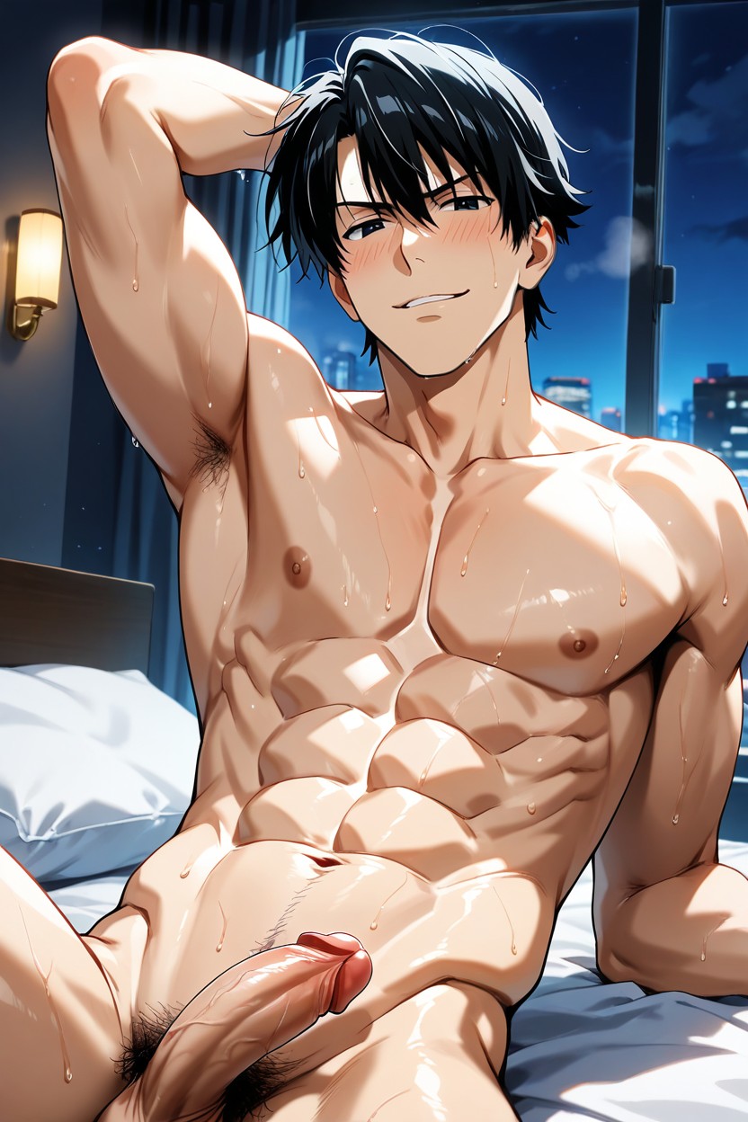 Kageyama Ritsu Is Male, 20+, Close-up AI Gay Porn