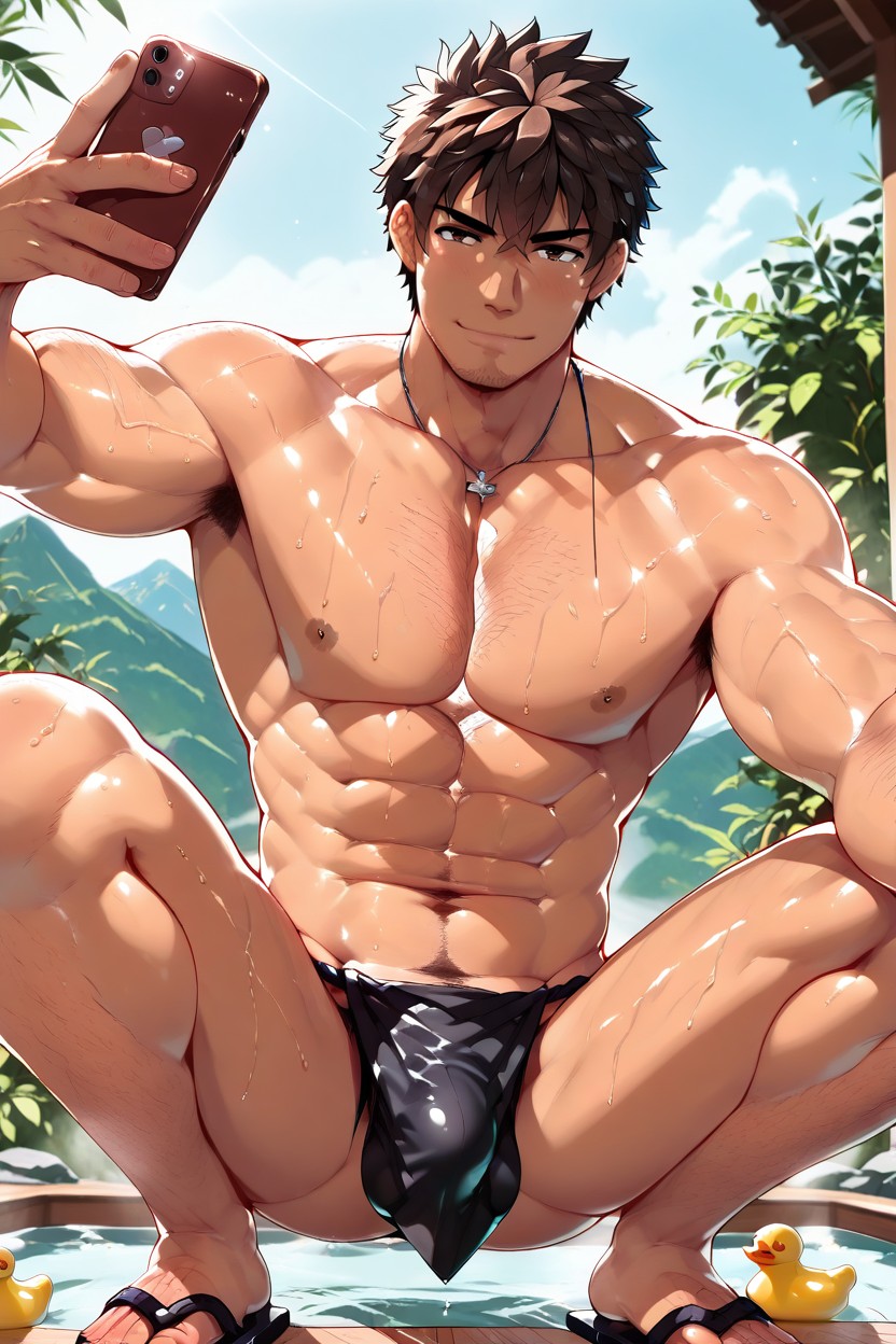 Japanese Sandals, Gay Porn, Sheer AI Gay Porn