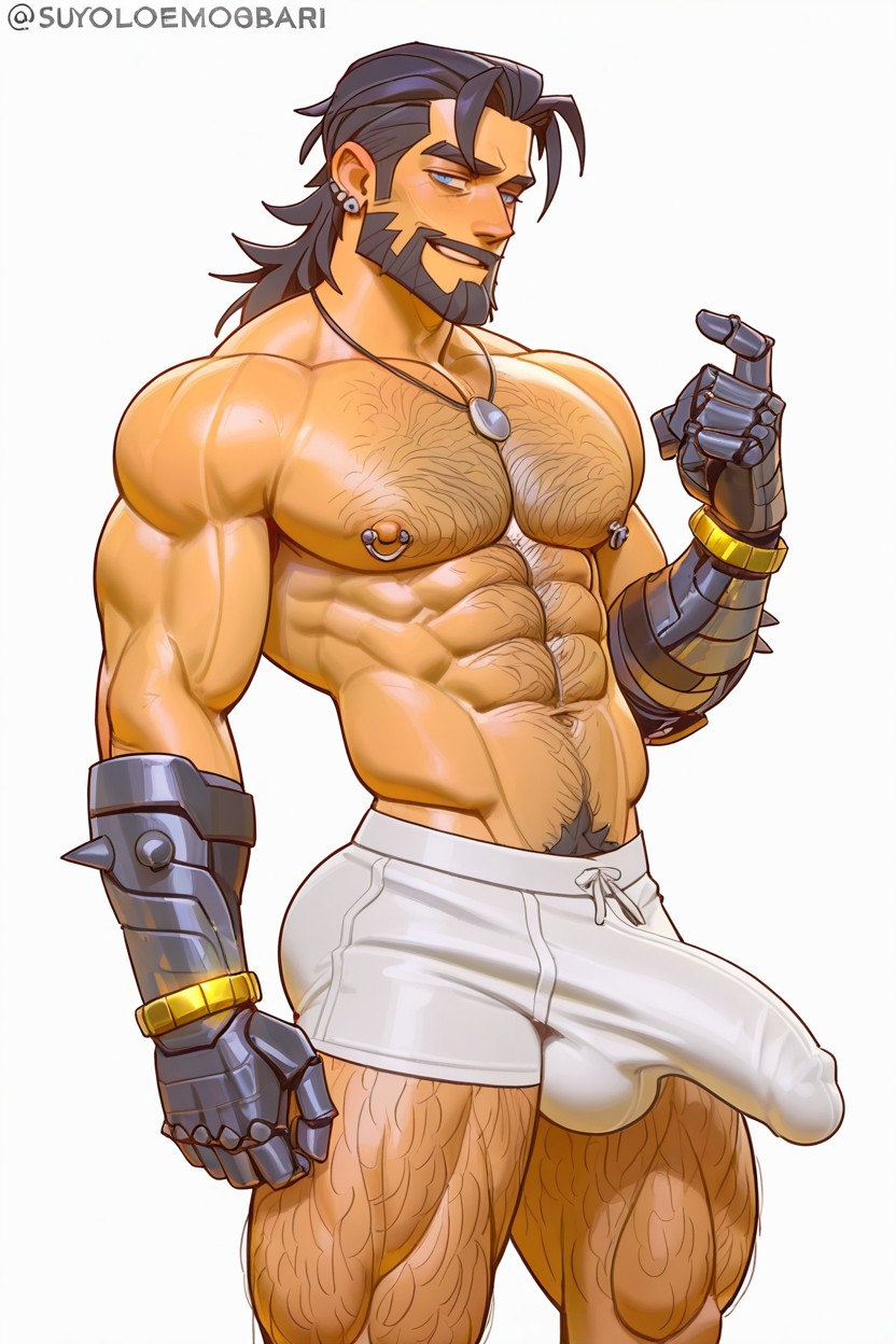 25+, Back, Chest Hair AI Gay Porn