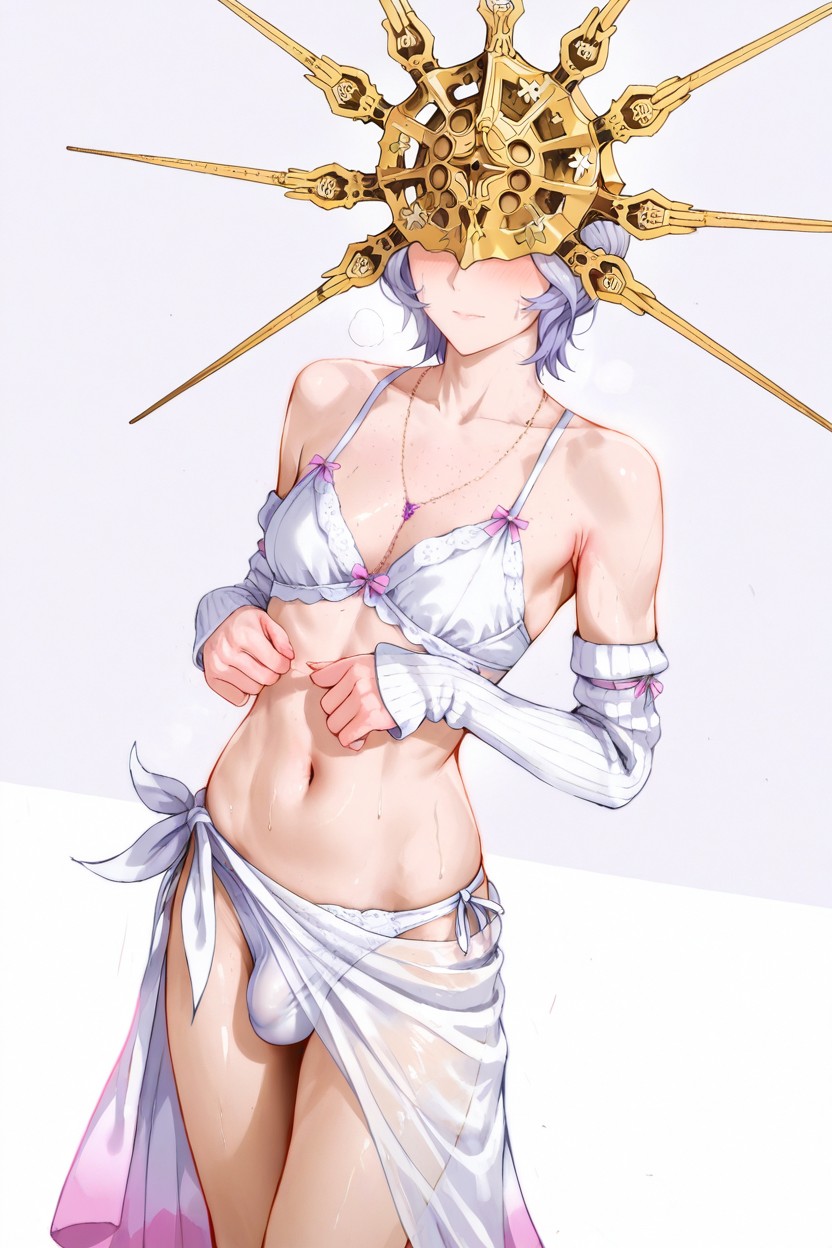 White Nightgown, Ie Art Style, Feminine AI Gay Porn
