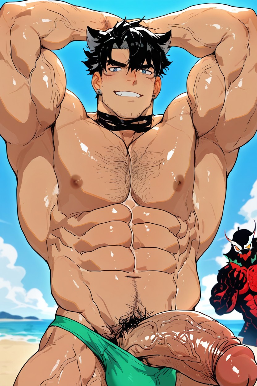 Arms Up, Huge Forearms, Bebebebebe AI Gay Porn