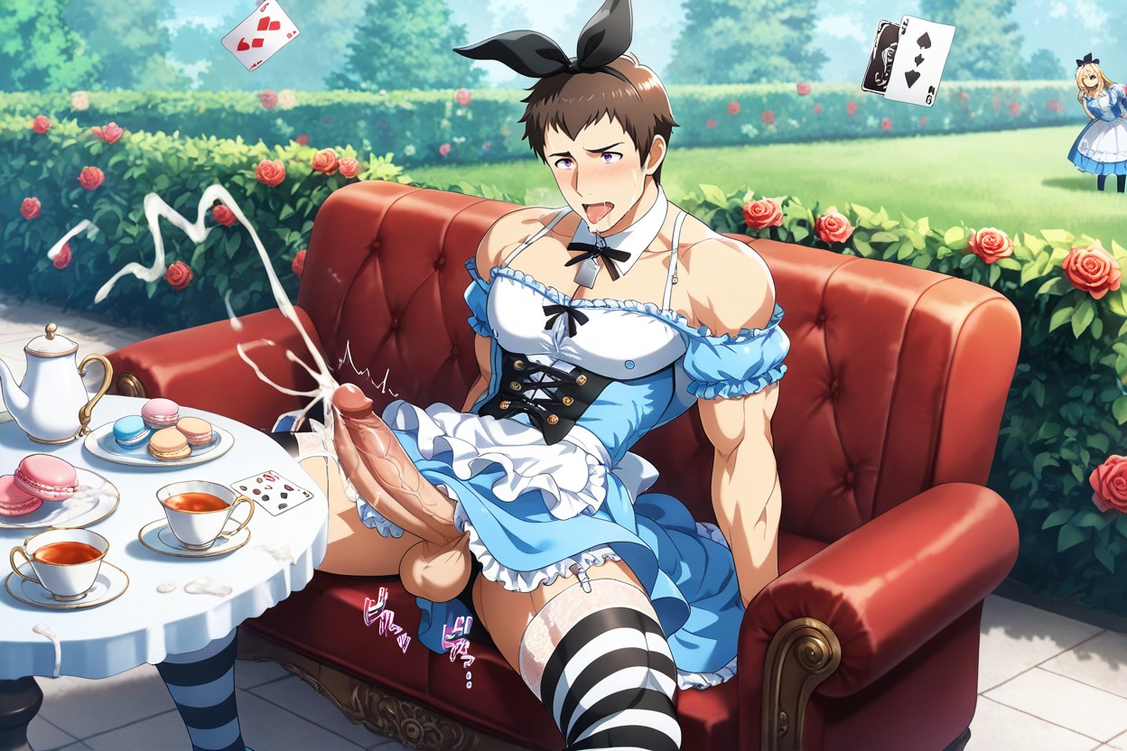Eccessive Cum, Fully Clothed, Card Game AI Gay Porn