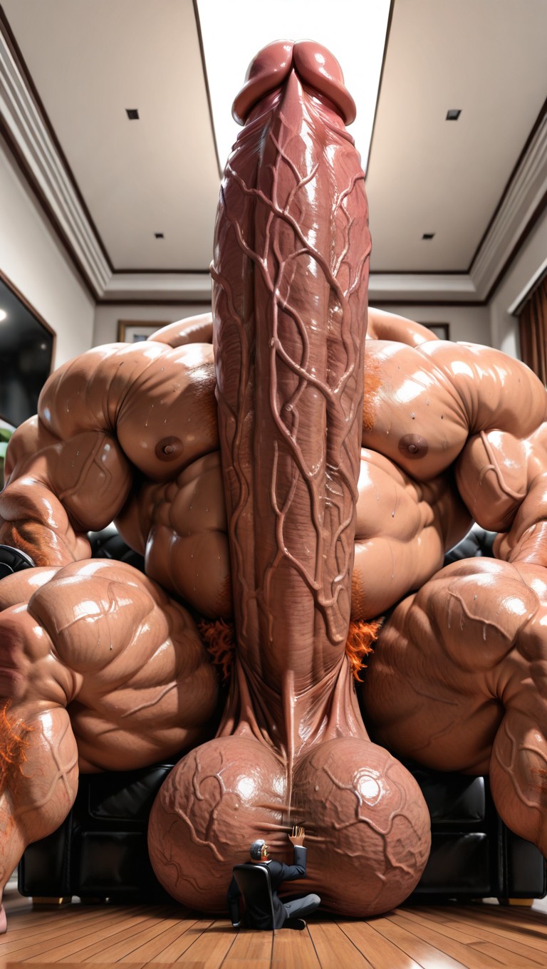 Humongous Thick Penis, Only One Person, Front View AI Gay Porn