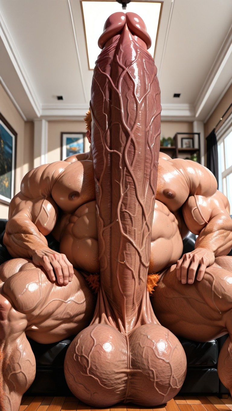 Ginger Hair, Gigantic Hyper Dick, Hyper AI Gay Porn