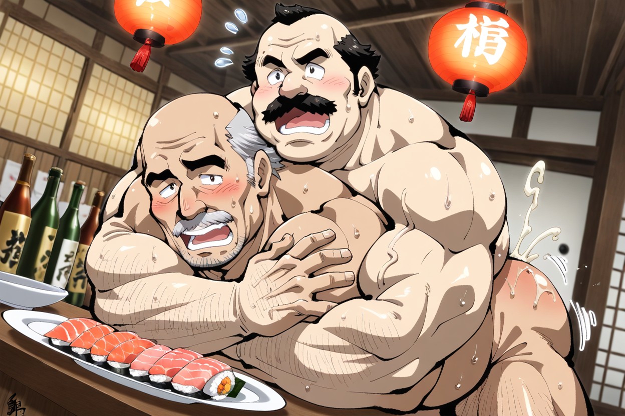 Front View, Naked, Highly Detailed AI Gay Porn