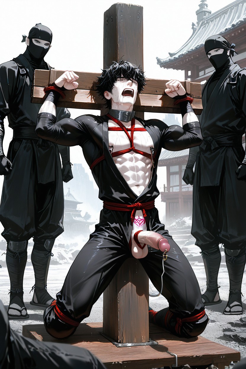 Orgy, Restraints, Orc AI Gay Porn
