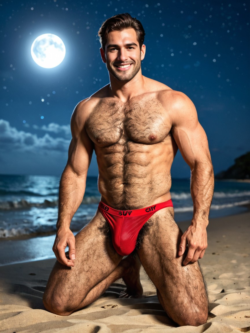 Hdr, Cuerpo Completo, Smiling Porno gay IA