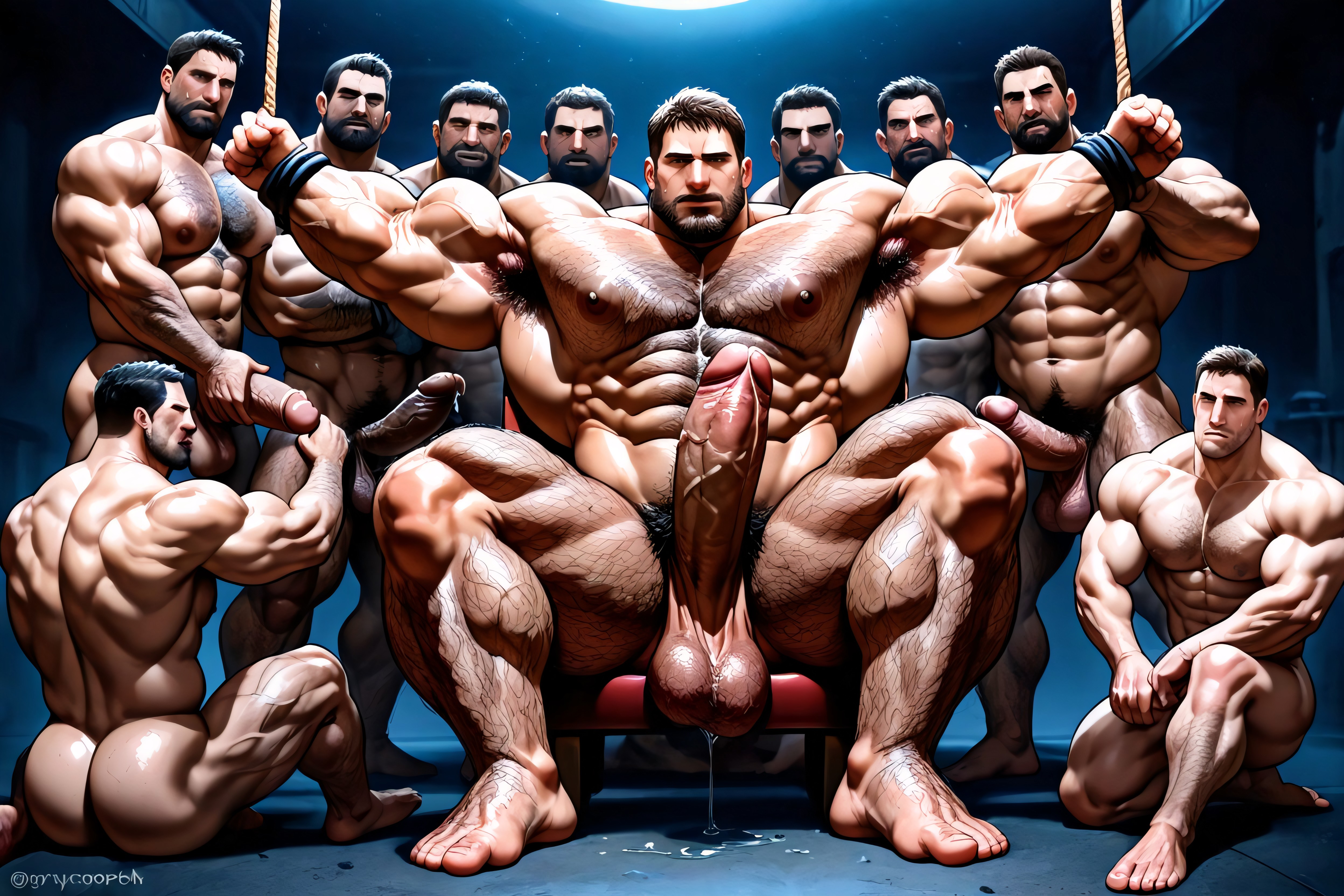 Gigantic Daddy, Showcasing Raw Power And Virility, Multiply All Body Hair Porno gay IA