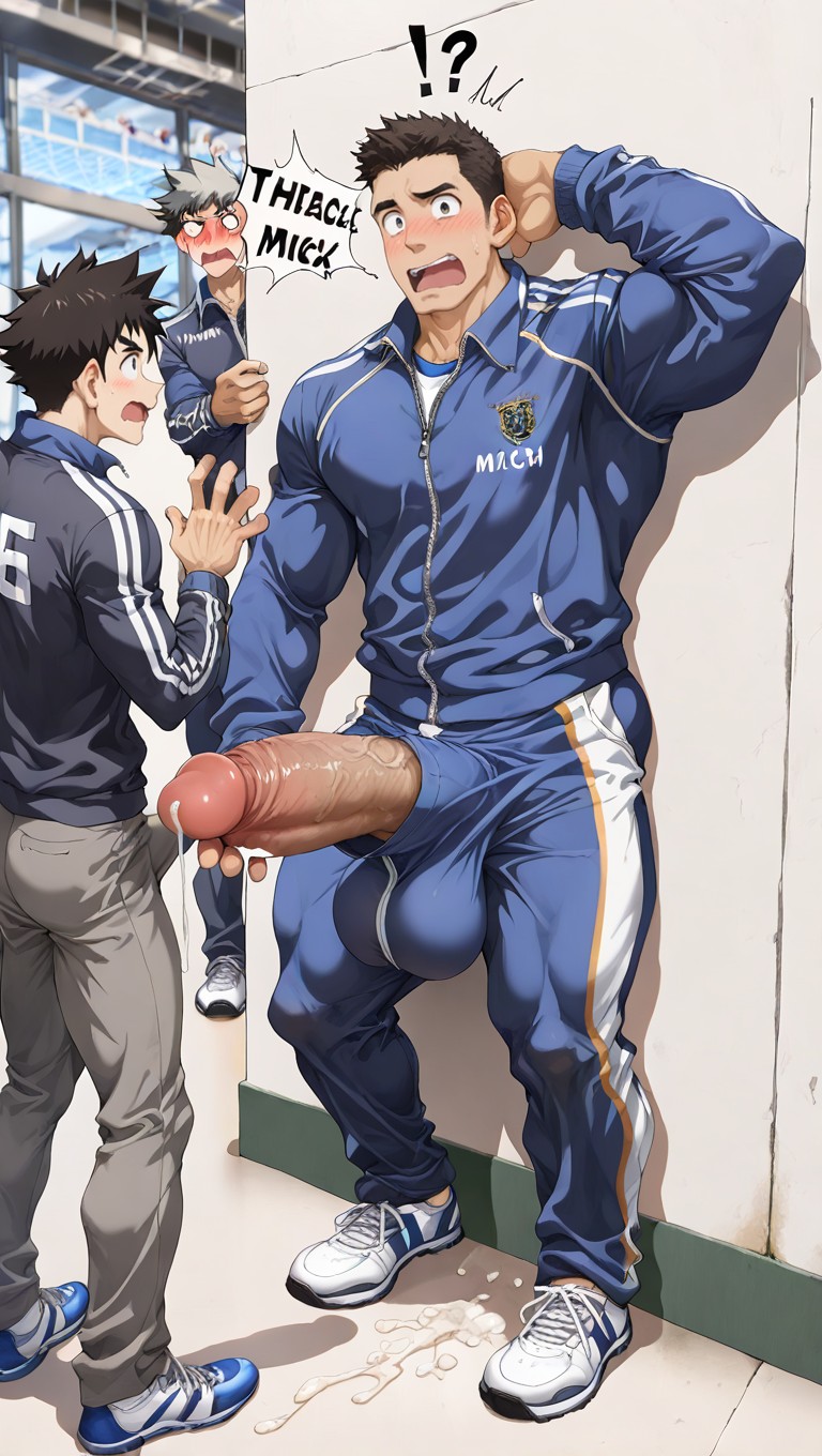 Bust Shot, Tongue Out, Pe Coach AI Gay Porn