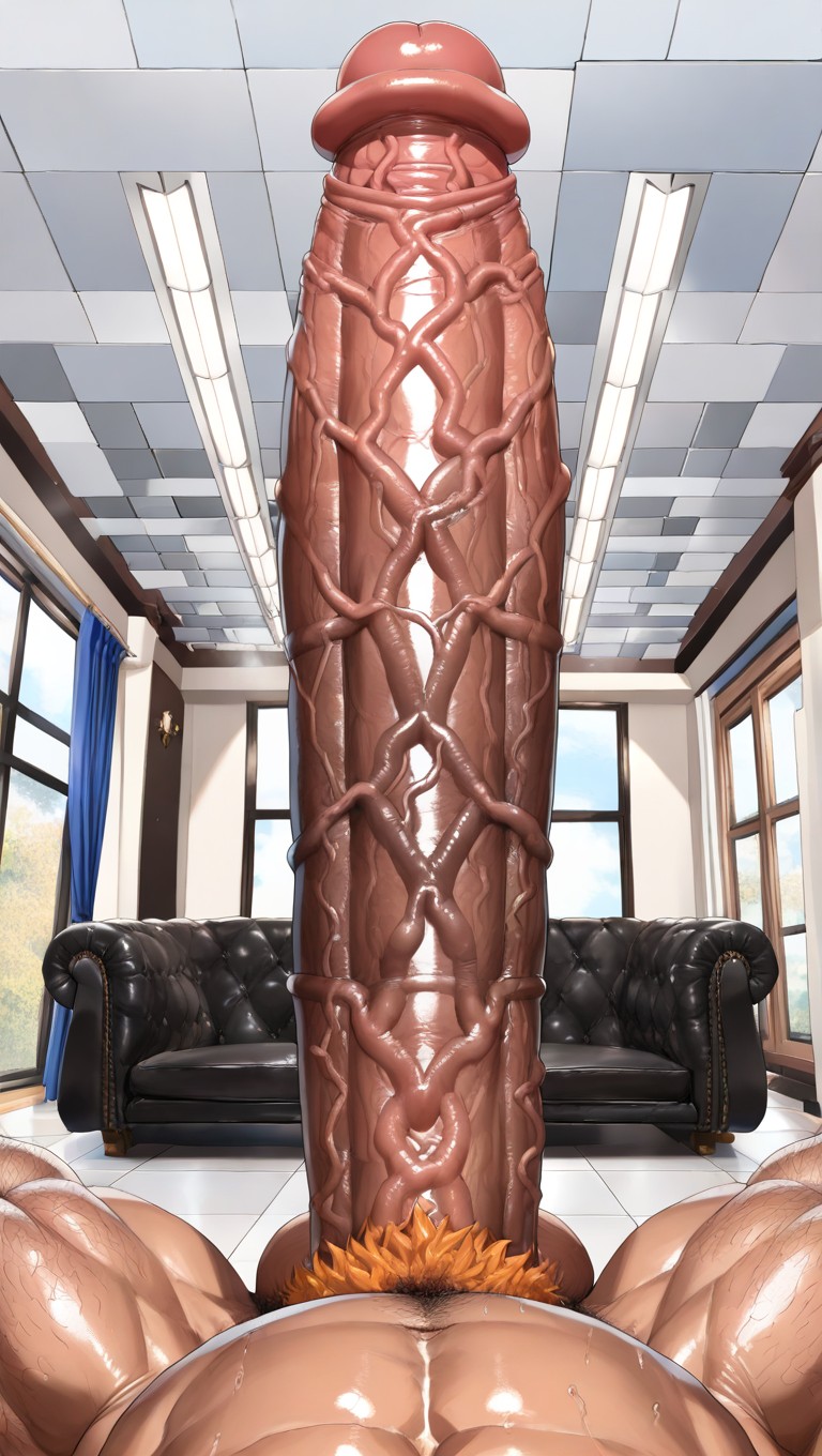 Impossibly Long Hyper Penis, Hyper Thick Macro Penis, Enormous Giant Penis Pornografia gay com IA