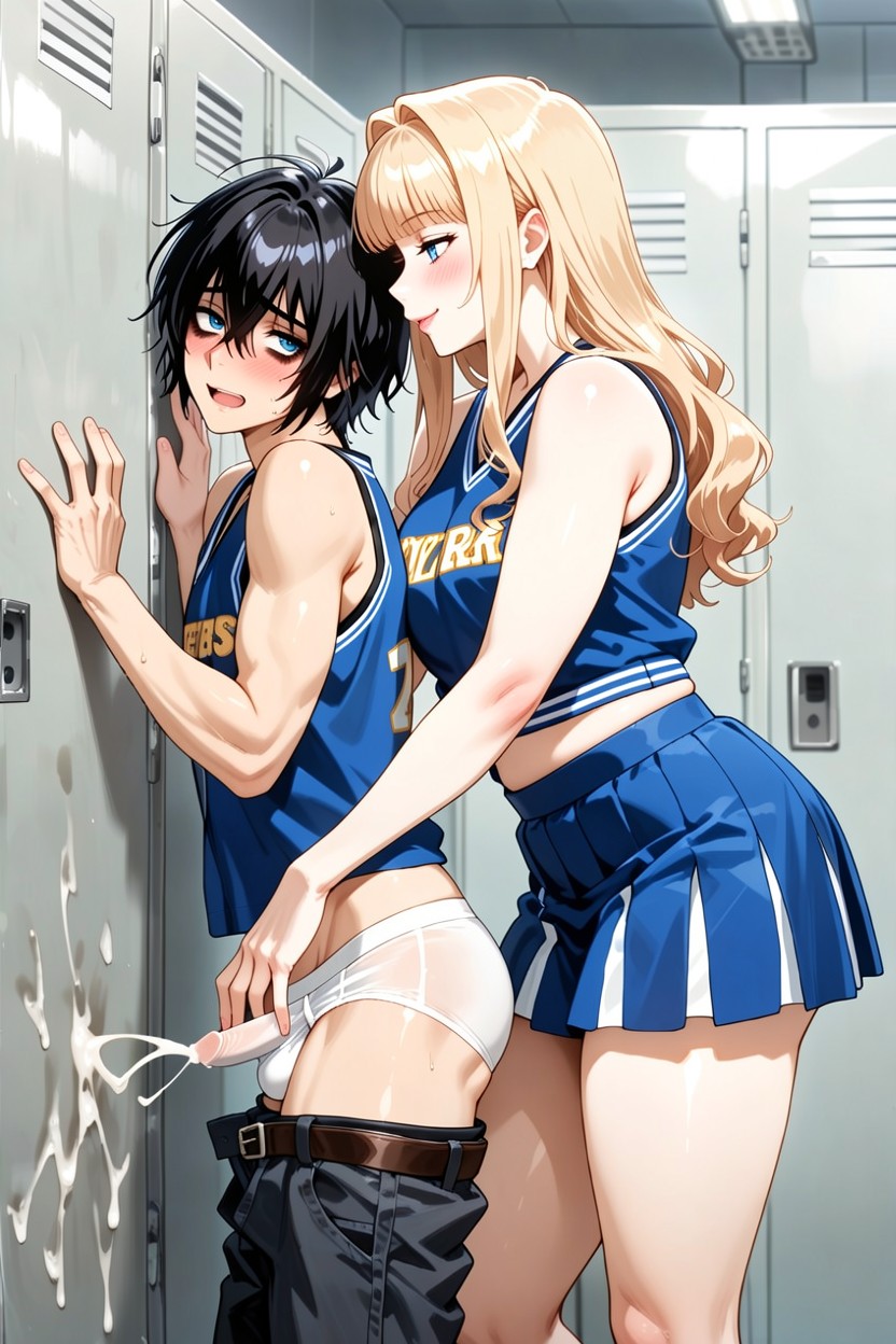 Uncensored Emo Male, Femboy , Two People AI Gay Porn