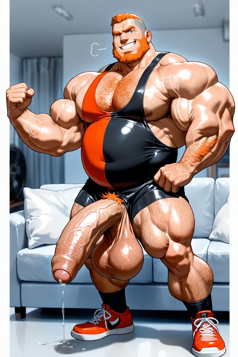 Side View, 18+, Gigantic AI Gay Porn