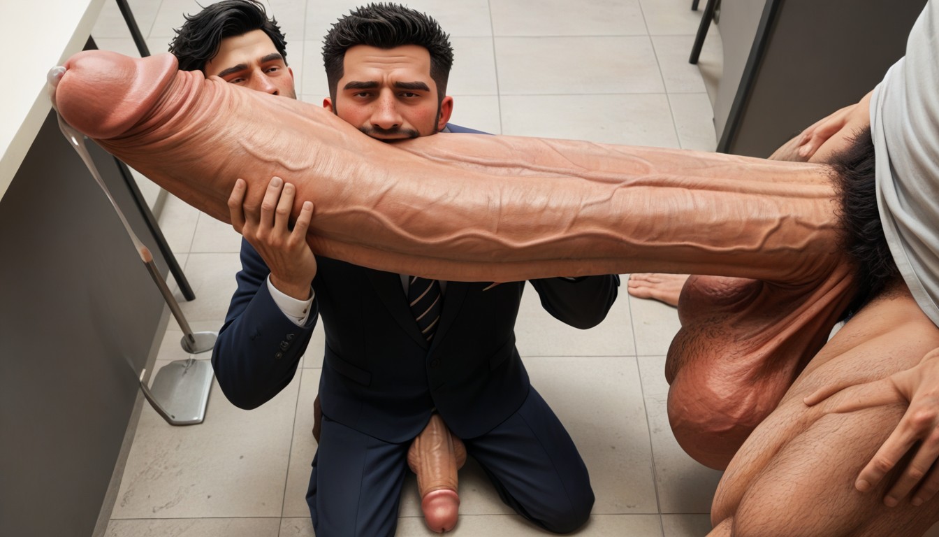 Teacher, Glans Bigger Than His Whole Head, Expressive Eyes AI Gay Porn