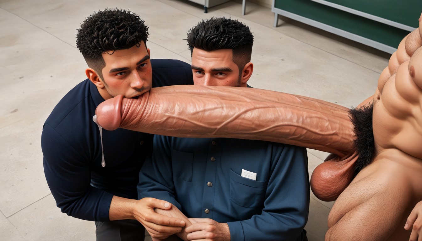 Academic, Beitemian, Uncut Hyper Cock Much Bigger Than Leg AI Gay Porn