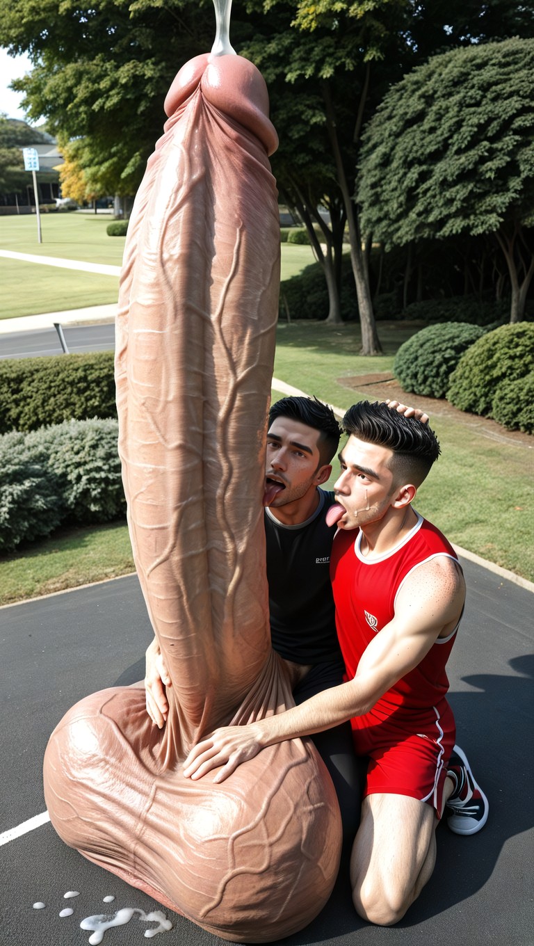 Gigantic Uncut Hyper Penis, Cock Thicker And Longer Than Whole Body, Male AI Gay Porn