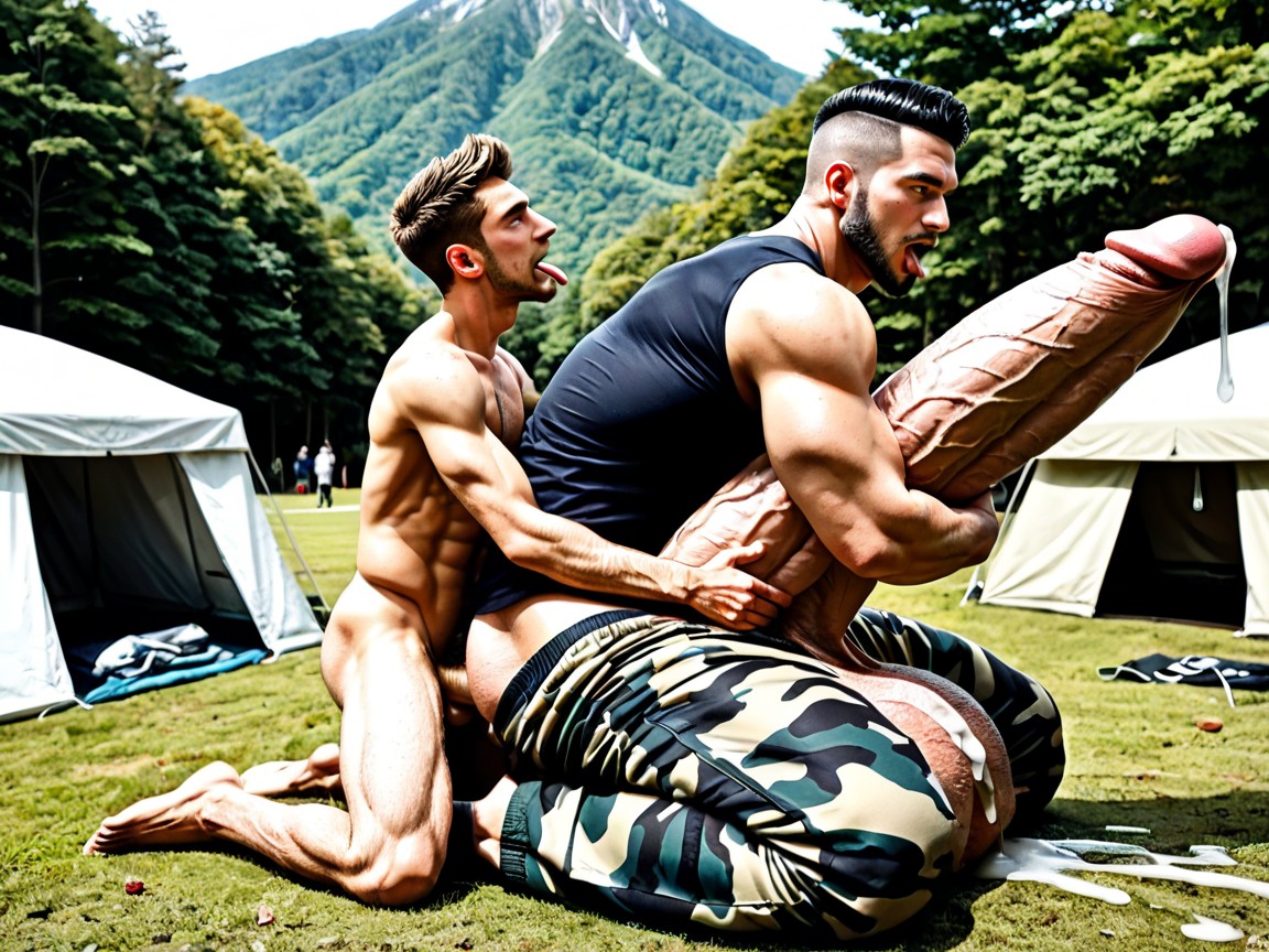 Gigantic Uncut Hyper Cock Thicker And Longer Than Body, Caught, Hairlessface AI Gay Porn