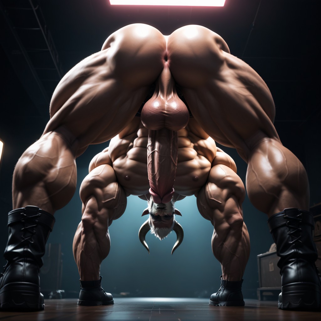 Hd, Looking At Viewer, Huge Balls AI Gay Porn