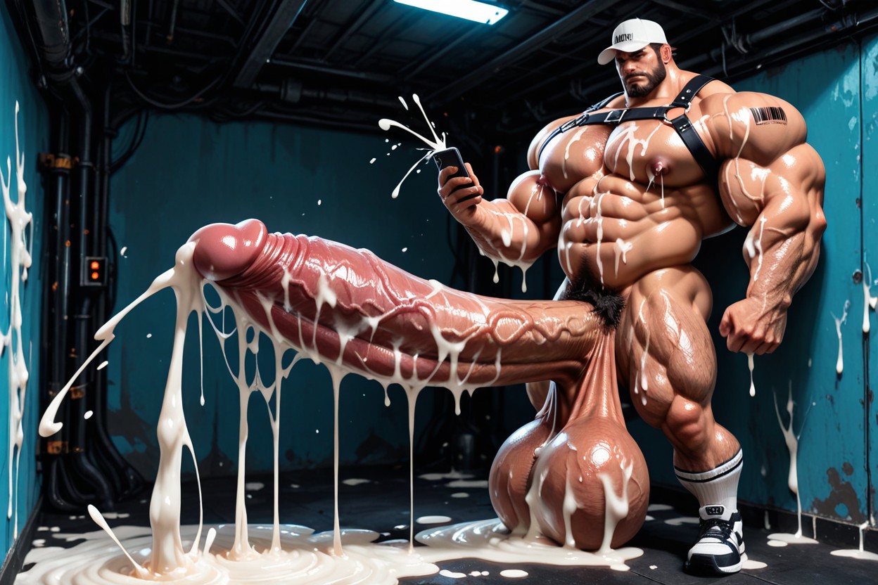 Hairy Legs, Body Coated In White Liquid, Hyper Cock Longer And Thicker Than Body Porno gay IA