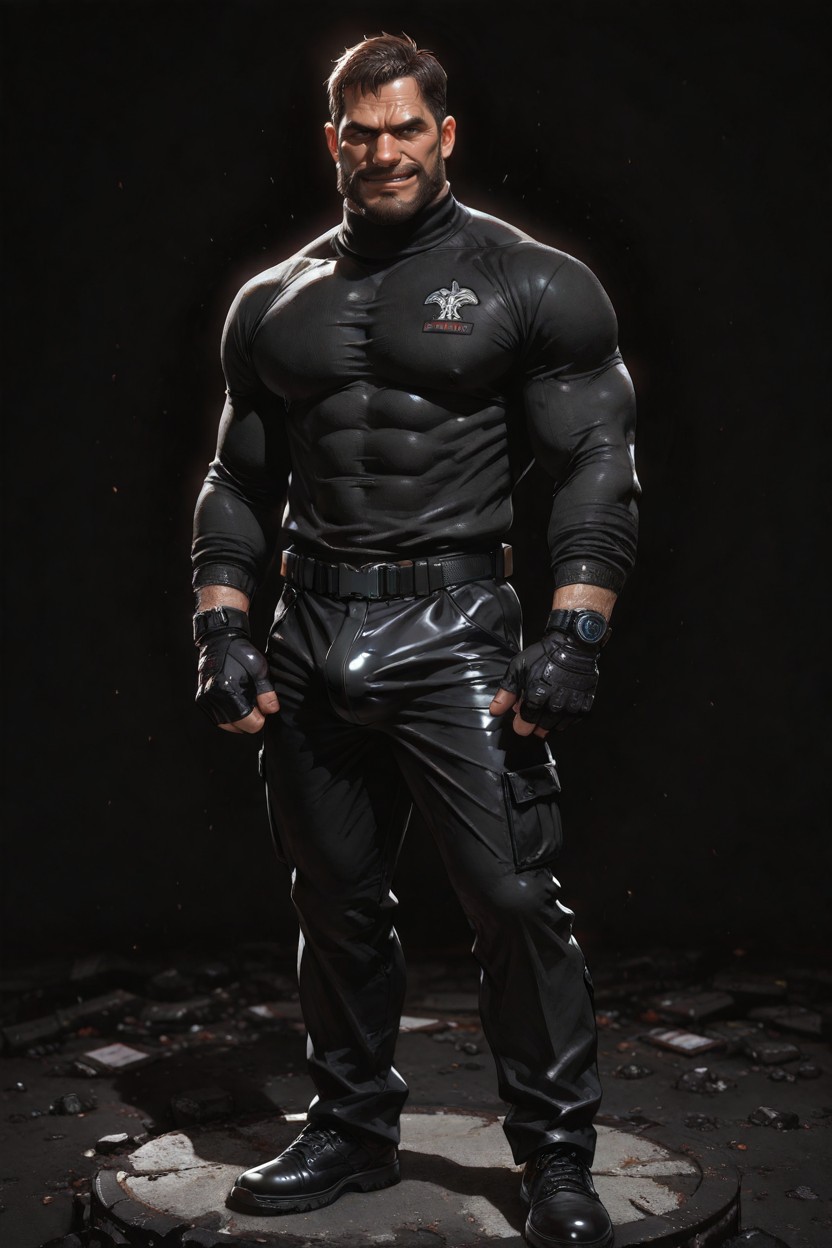 30+, Simple Black Background, Only One Man AI Gay Porn